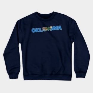 Oklahoma vintage style retro souvenir Crewneck Sweatshirt